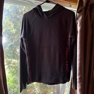Under Armour Charcoal Hoodie with Crimson Details
